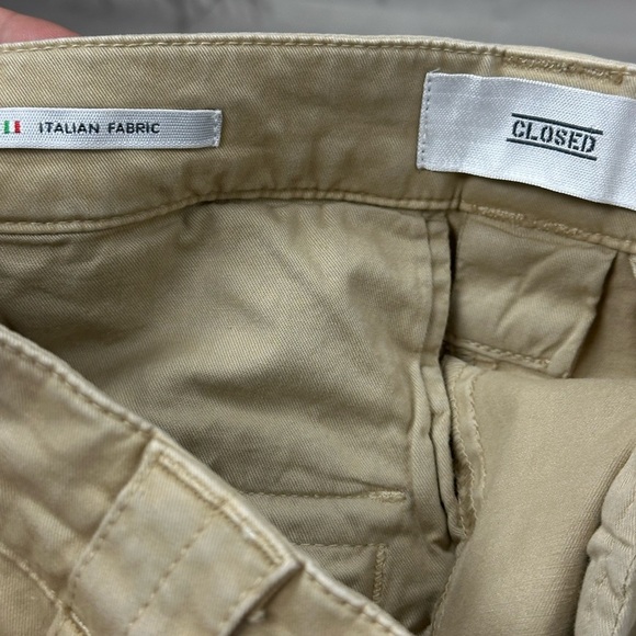 Closed Mawson Relaxed Pants Italian Fabric Soft Beige Size 26 (S) - Picture 7 of 13
